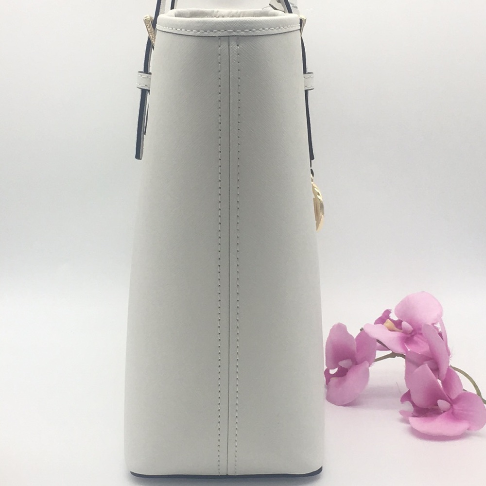 MICHAEL KORS MD CARRYALL TOTE OPTIC WHT - Picture 4 of 8